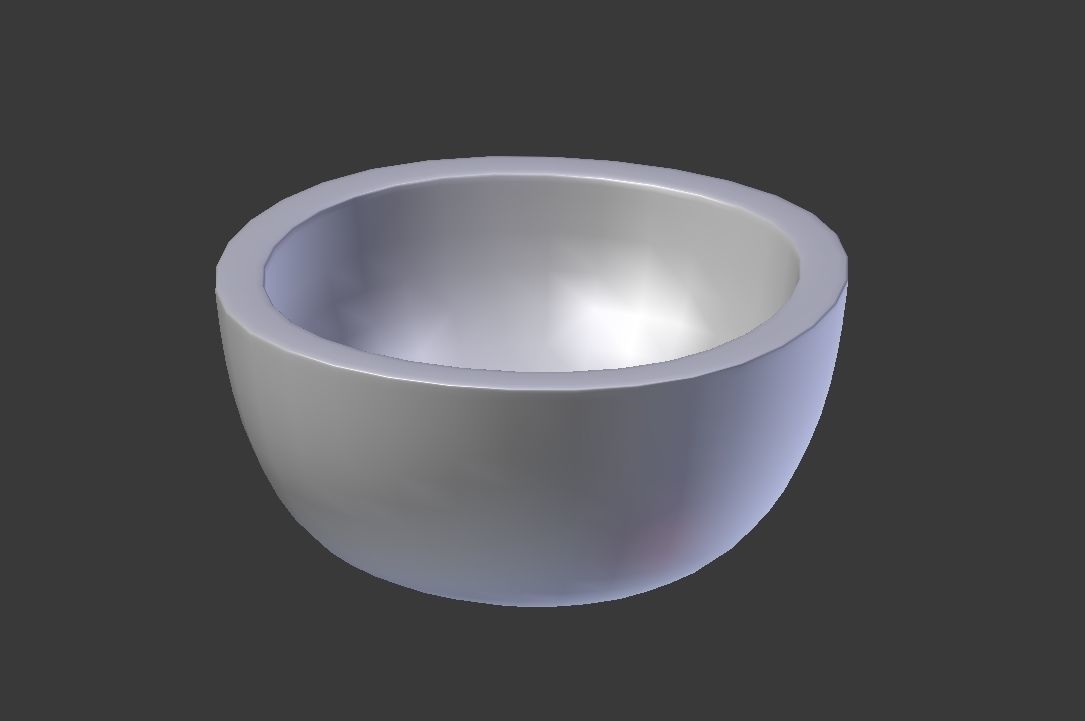 Wood Bowl 3D model_5