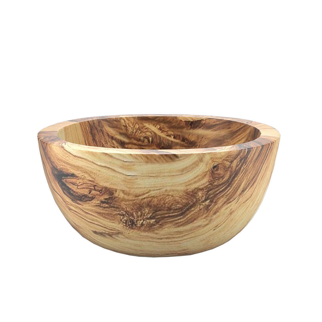 Wood Bowl 3D model_2