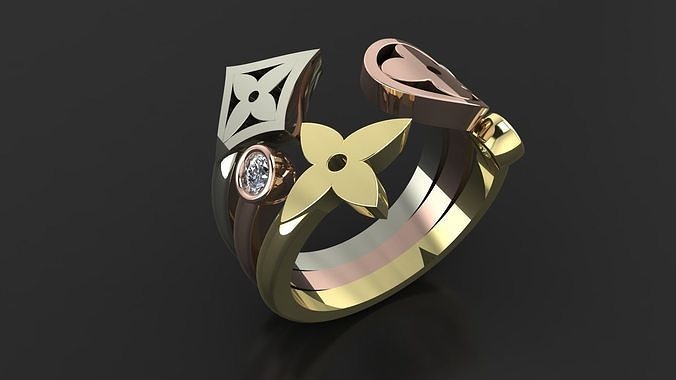 Louis Vuitton ring 3D PRINTING MODEL 3D print model