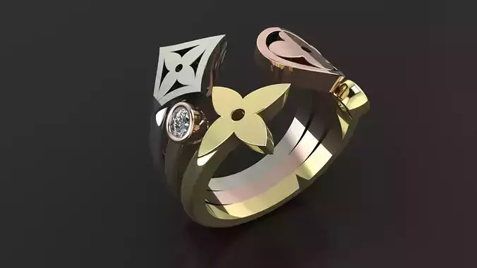 Louis Vuitton ring 3D PRINTING MODEL