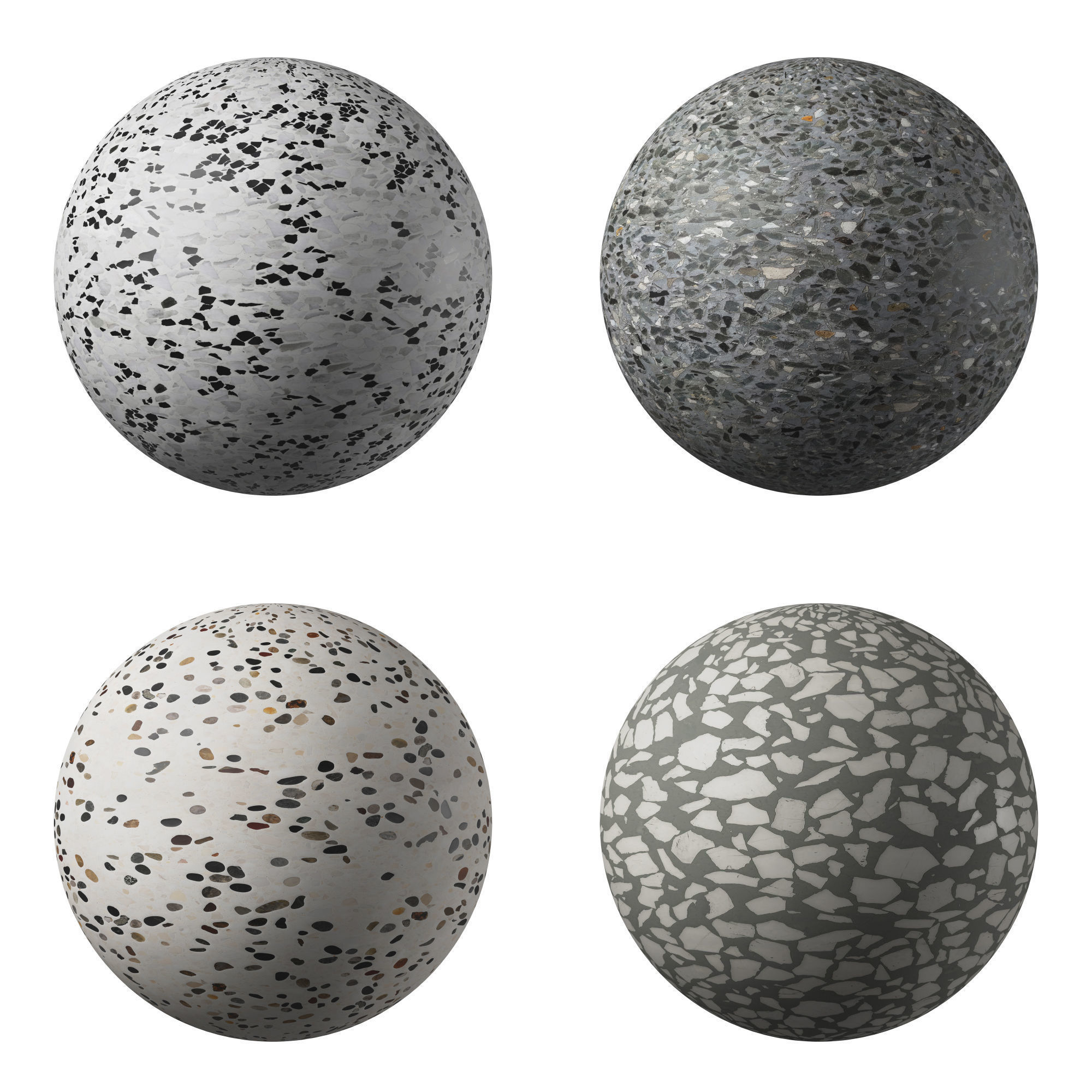 Terrazzo Porcelain tiles - set 01 Texture_1