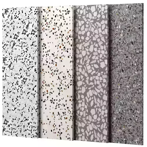 Terrazzo Porcelain tiles - set 01