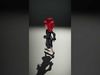 Elegant Redhead Female Character Rigged and Animated Low-poly 3D model_2