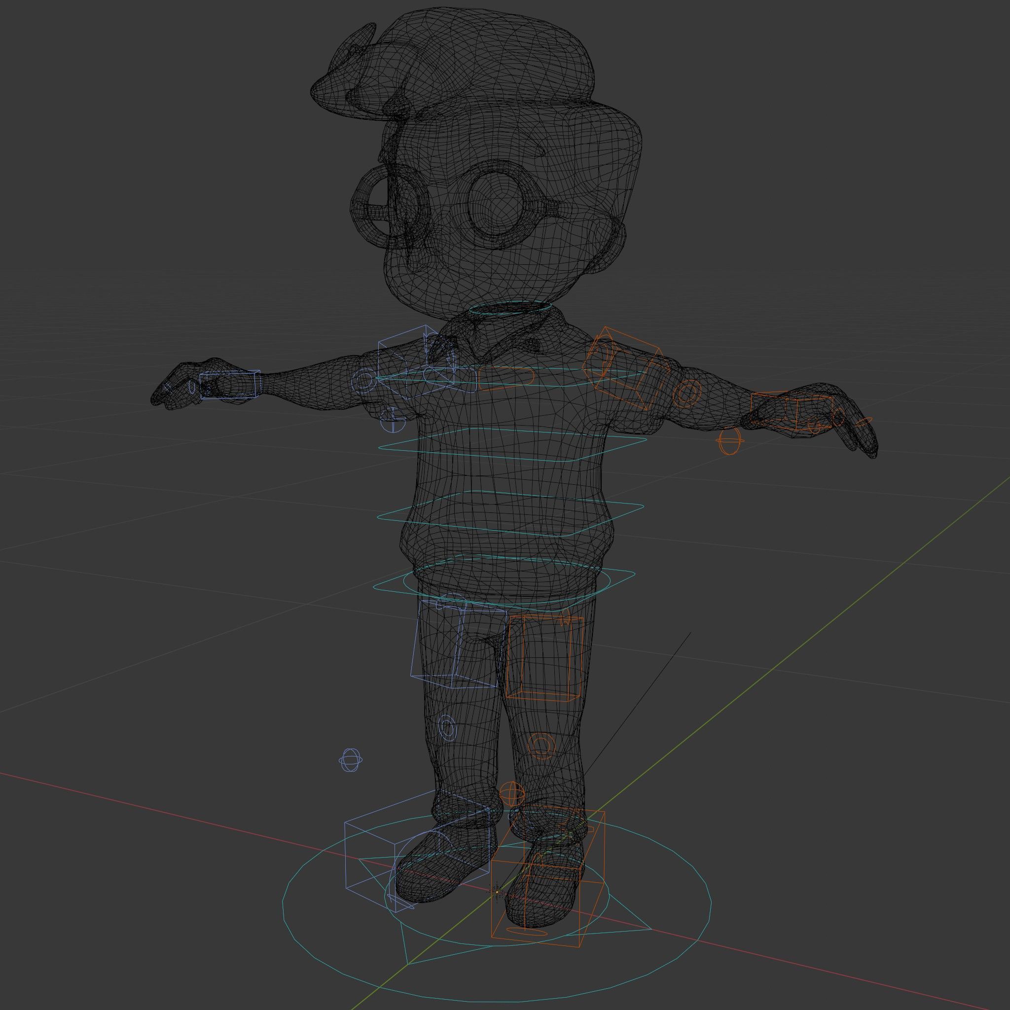 Young Boy Character Model in Casual Outfit  Rigged and Animated Low-poly 3D model_5