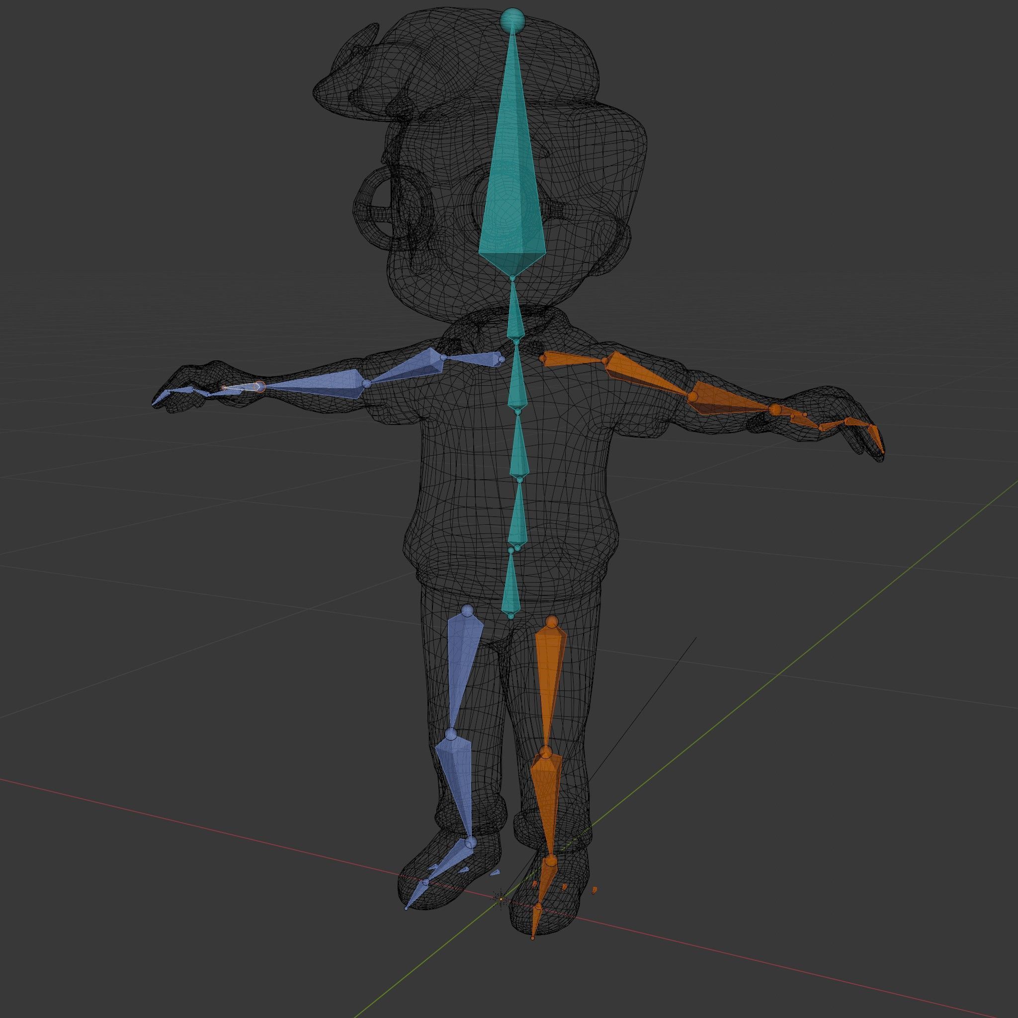 Young Boy Character Model in Casual Outfit  Rigged and Animated Low-poly 3D model_6