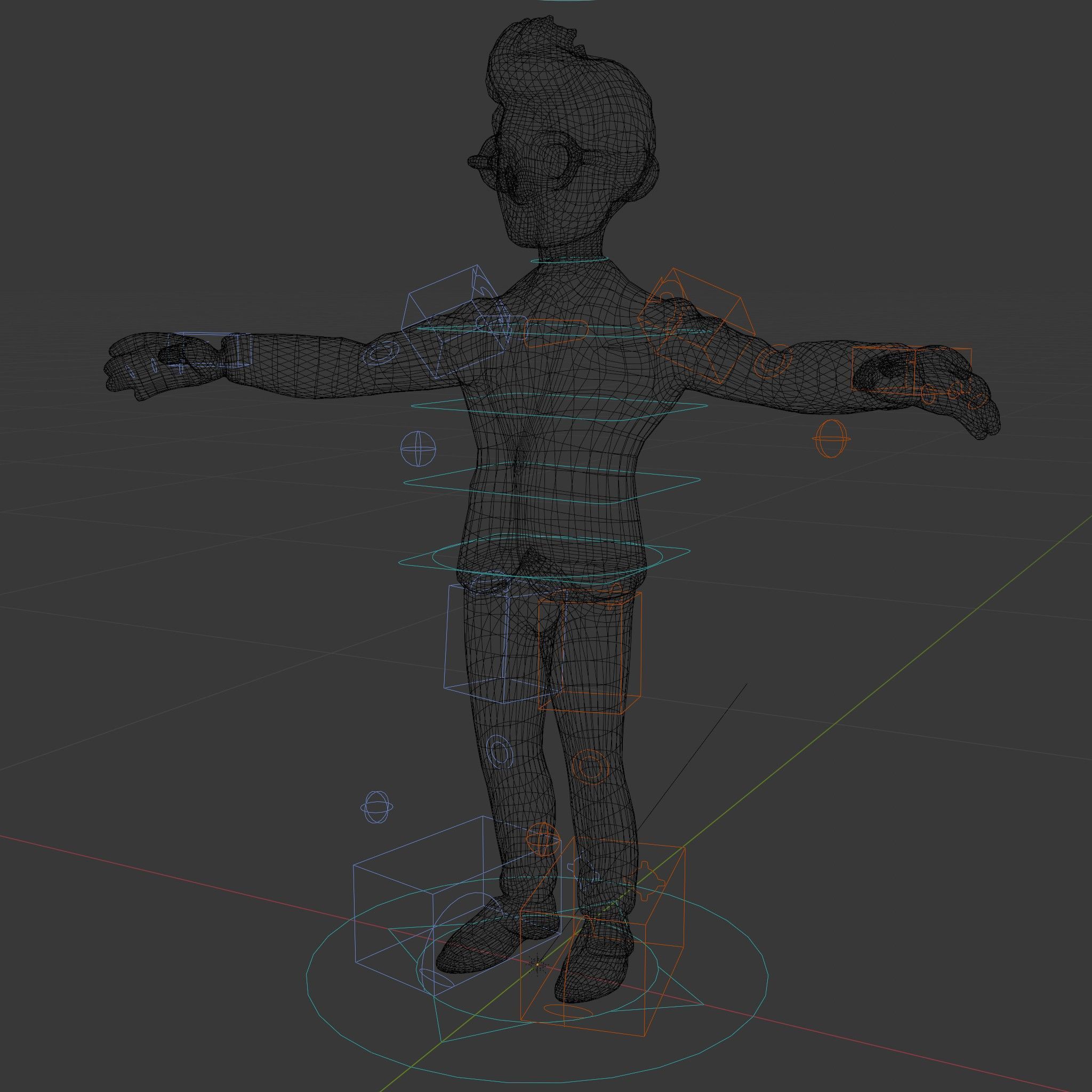 Smart Businessman in Suit  Rigged and Animated D Character Model Low-poly 3D model_5
