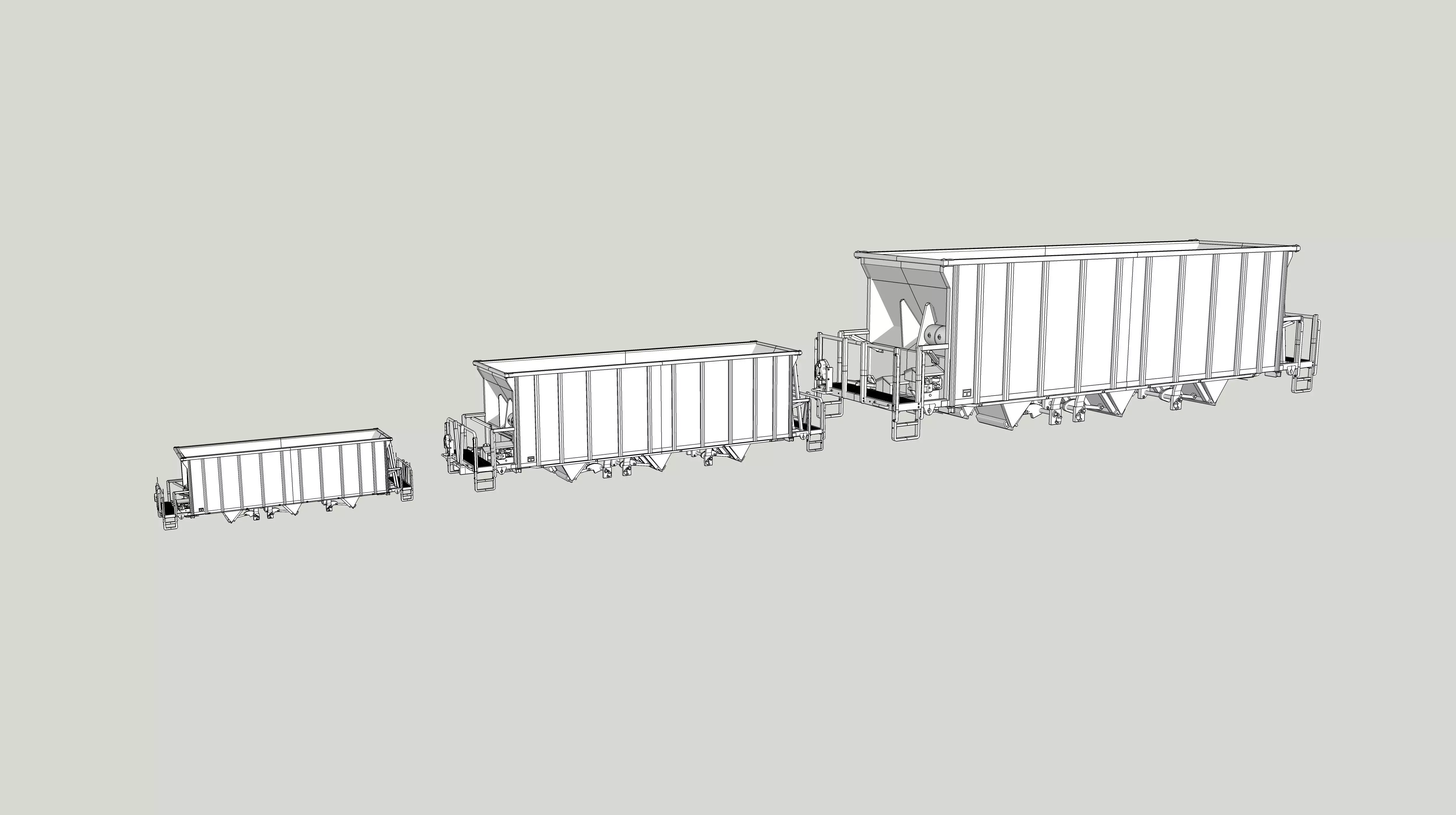 Dura-Max Hopper HO O N Scales 3D print model_3