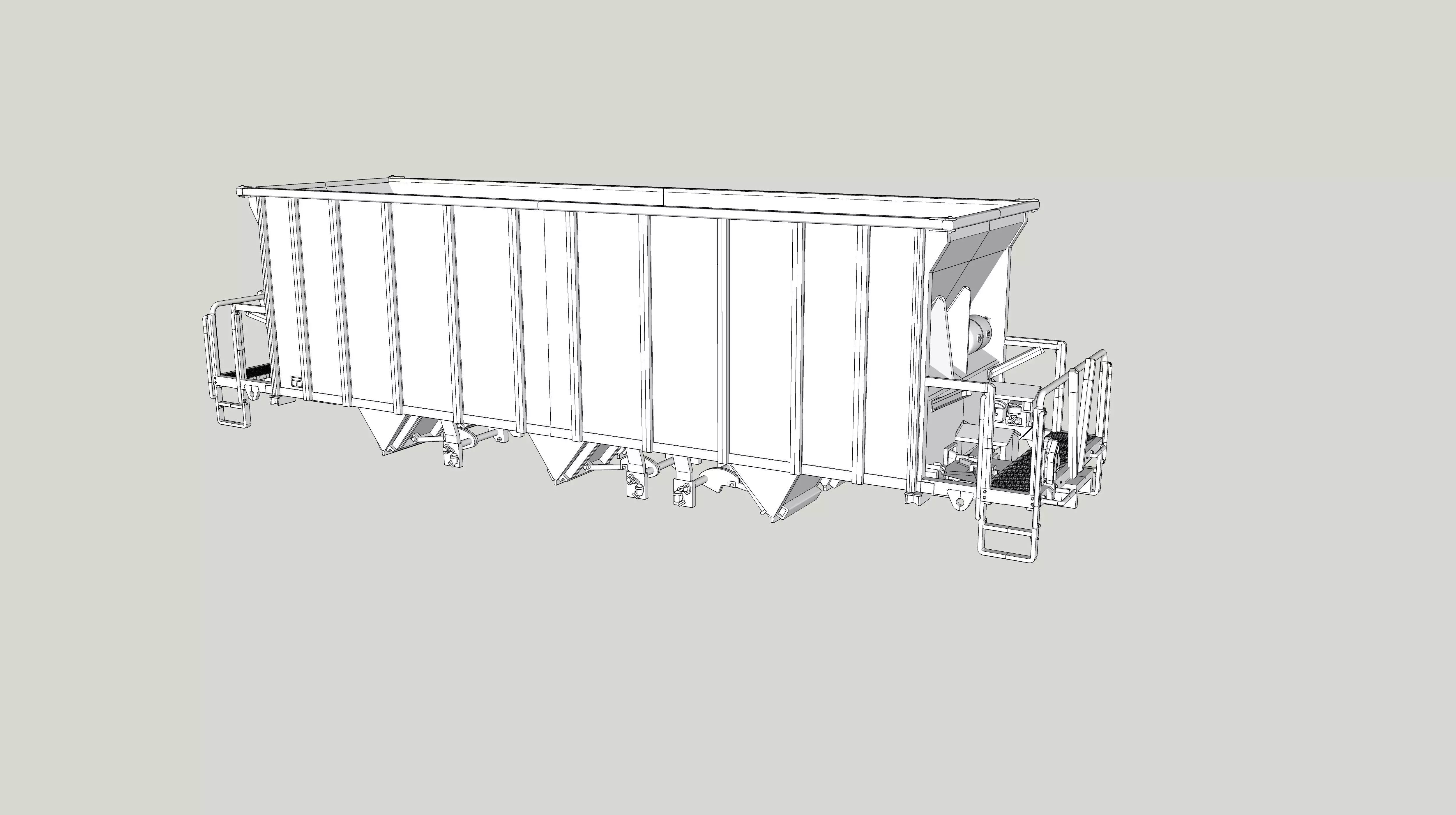 Dura-Max Hopper HO O N Scales 3D print model_0