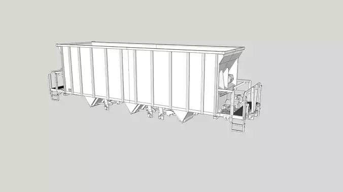 Dura-Max Hopper HO O N Scales 3D print model