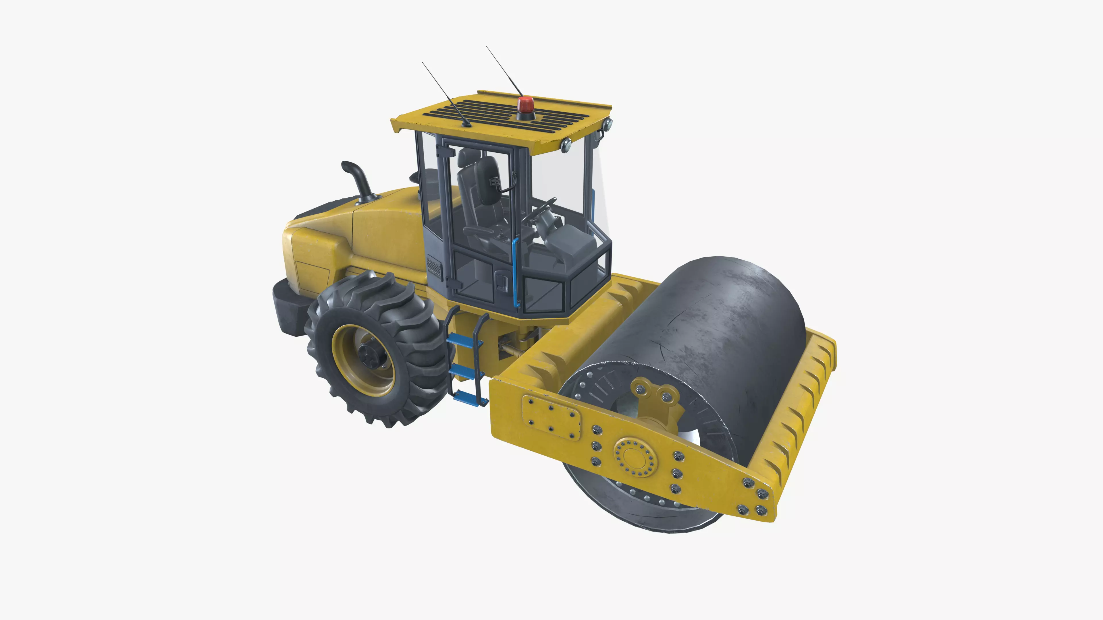 Road Roller 3D model_0