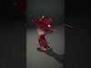 Charming Cartoon Character with Red Hat Rigged and Animated Low-poly 3D model_2