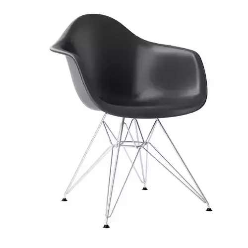 Armchair DAR Wire Base by Vitra 3D model