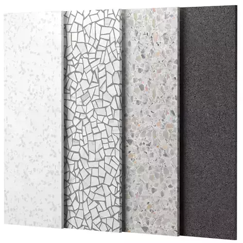 Terrazzo Porcelain tiles - set 03
