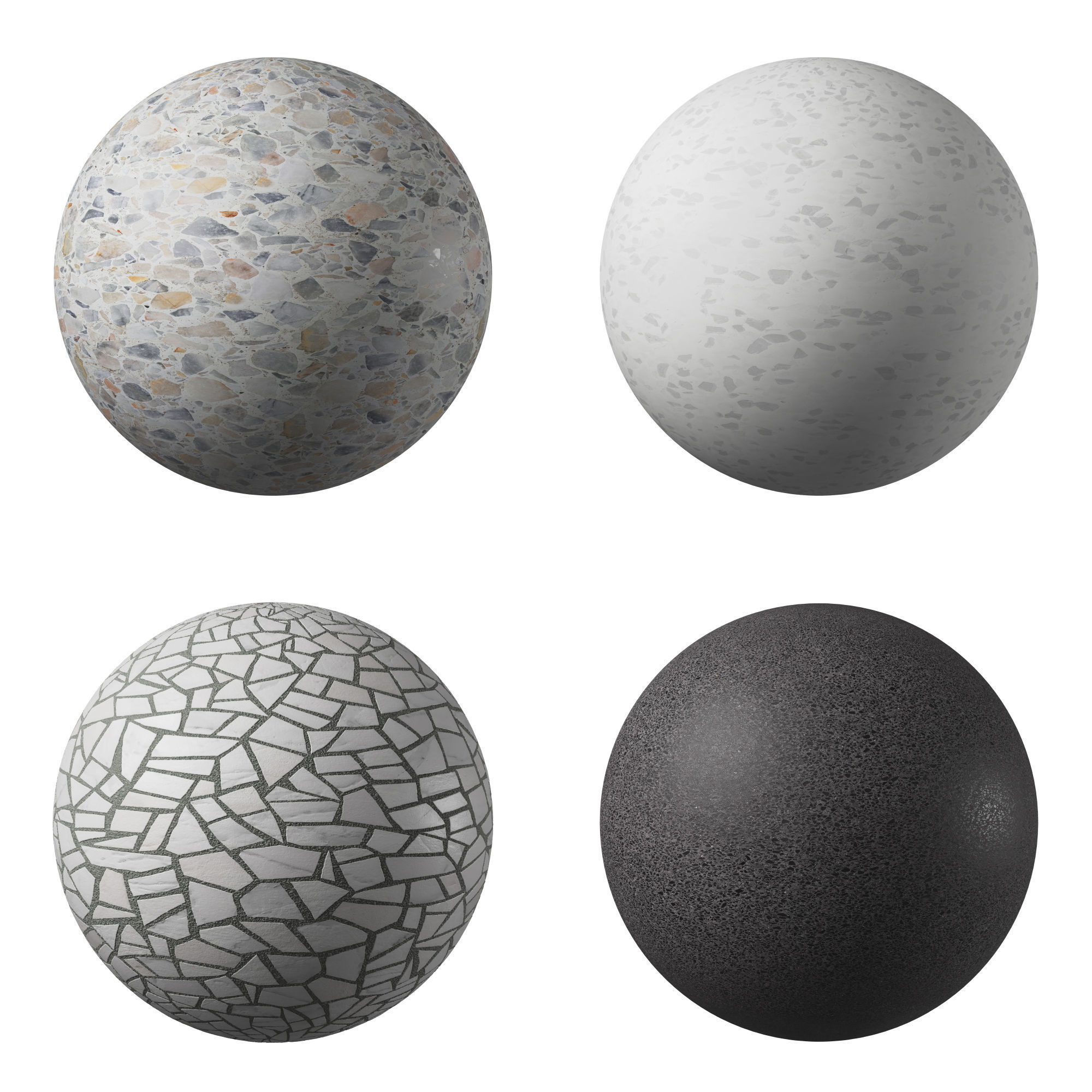 Terrazzo Porcelain tiles - set 03 Texture_1