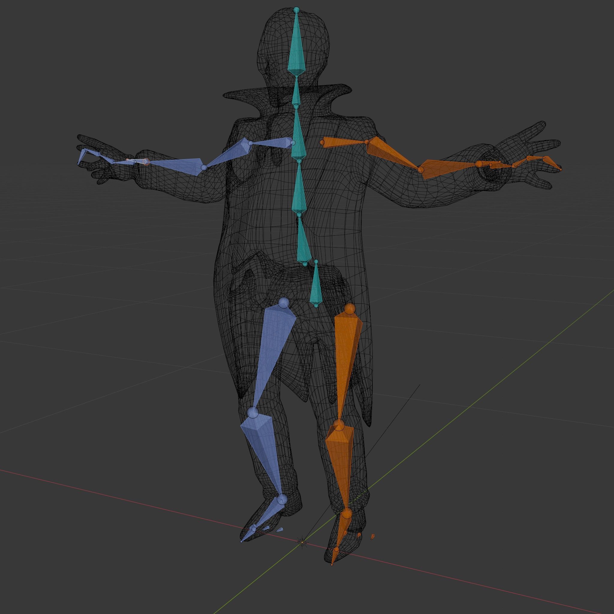 Vampire Aristocrat D Model Rigged and Animated Low-poly 3D model_6