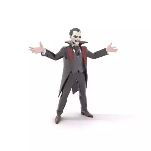 Vampire Aristocrat D Model  Rigged and Animated