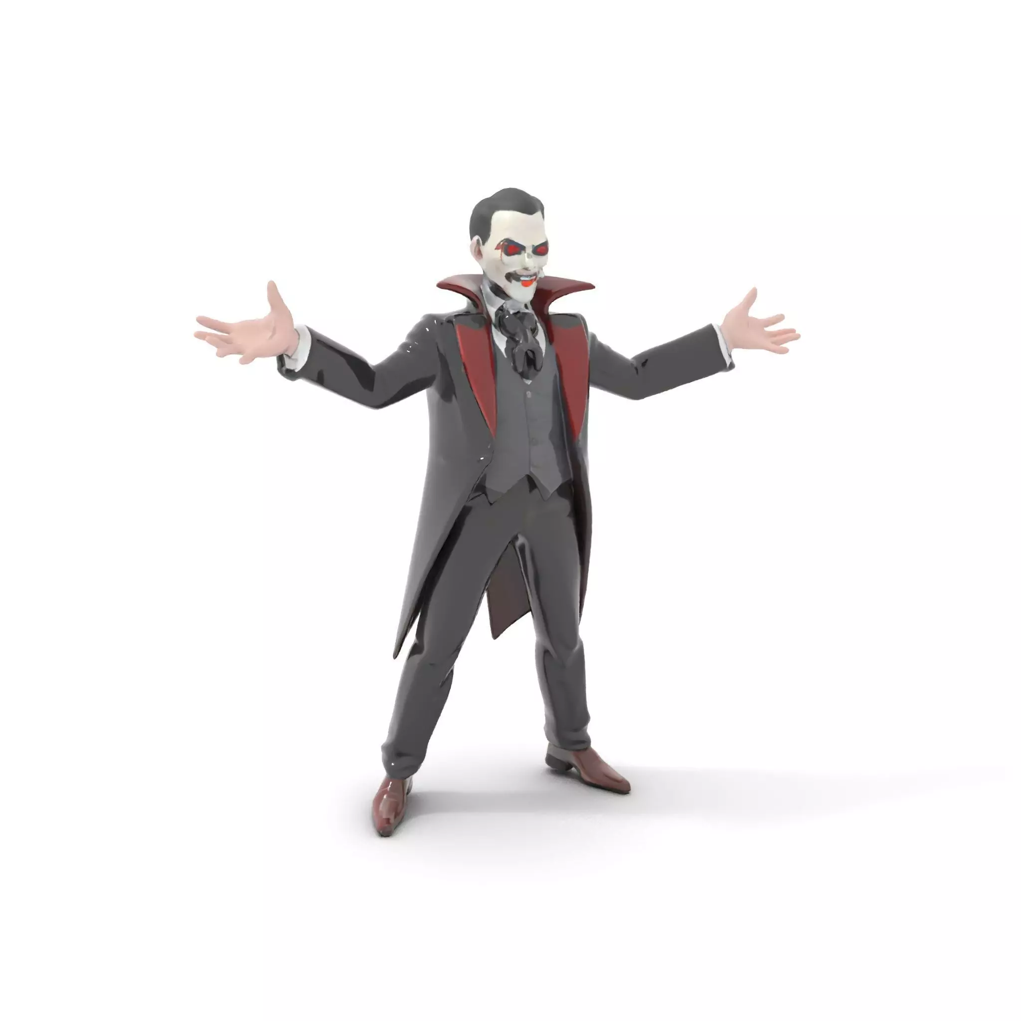 Vampire Aristocrat D Model Rigged and Animated Low-poly 3D model_0