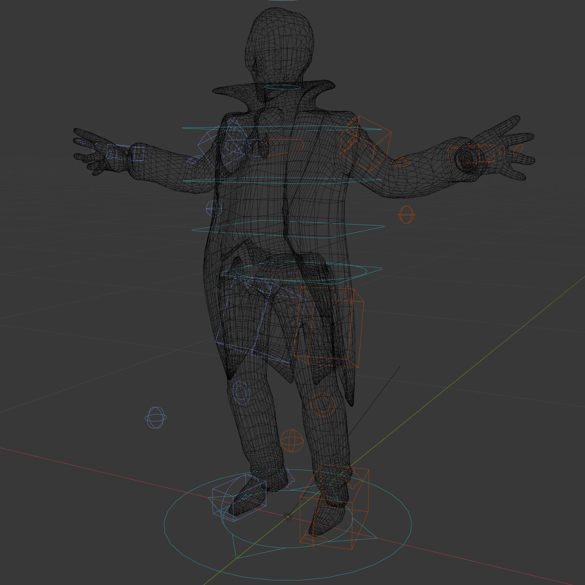 Vampire Aristocrat D Model Rigged and Animated Low-poly 3D model_5