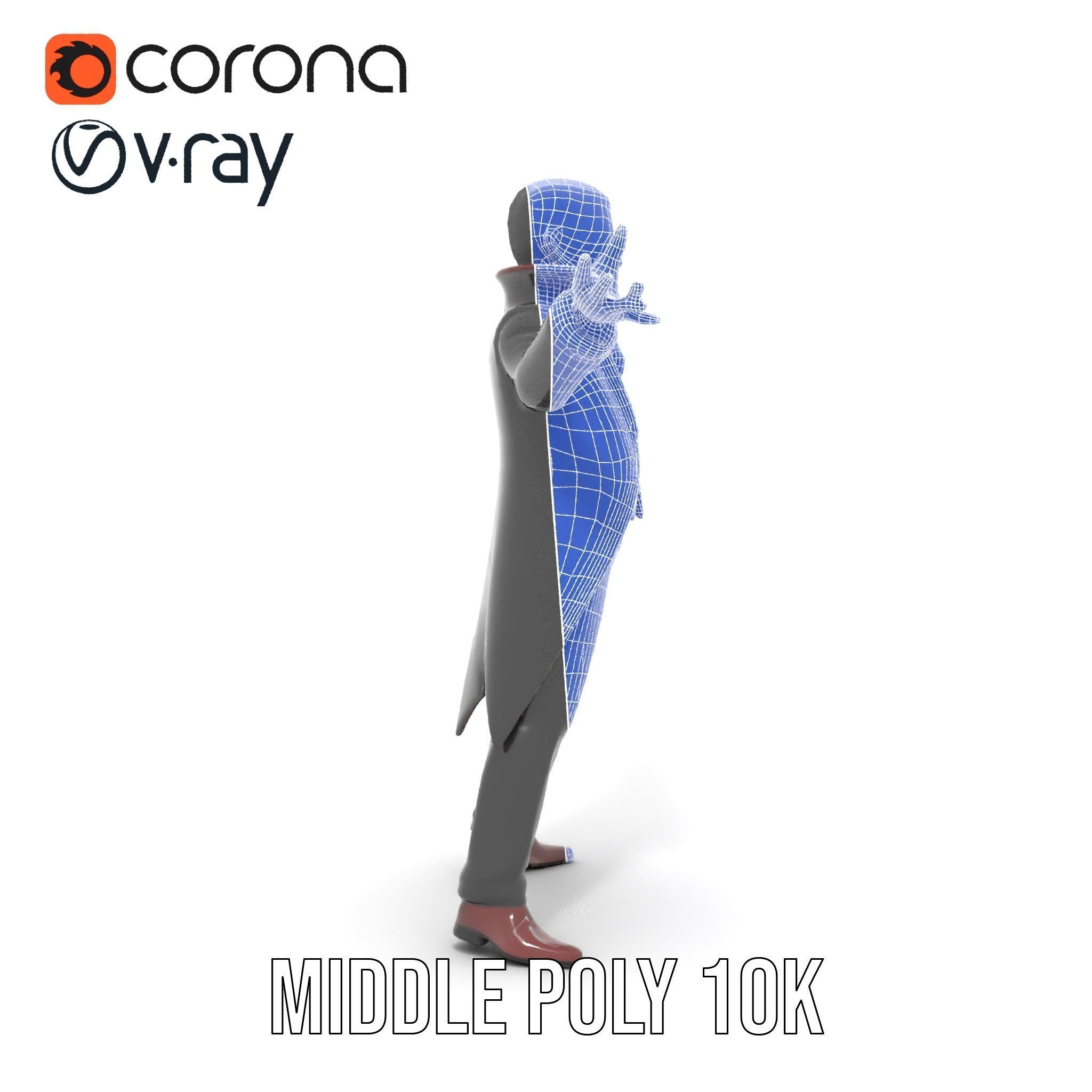 Vampire Aristocrat D Model Rigged and Animated Low-poly 3D model_34