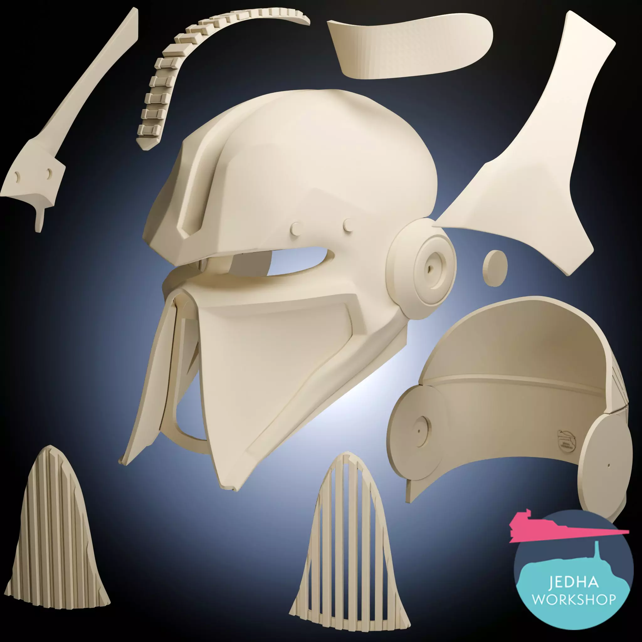 Defiler Helmet 3D Print Files Empire at War Forces of Corruption 3D print model_11