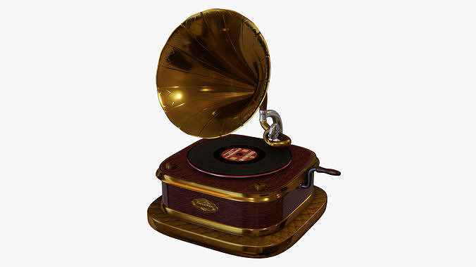 Gramophone Art Deco 3D model