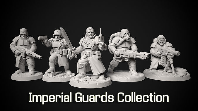 Imperial Guards Collection - 3d print 