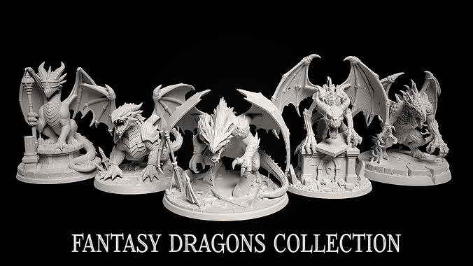 Dragons Collection - 3D print 