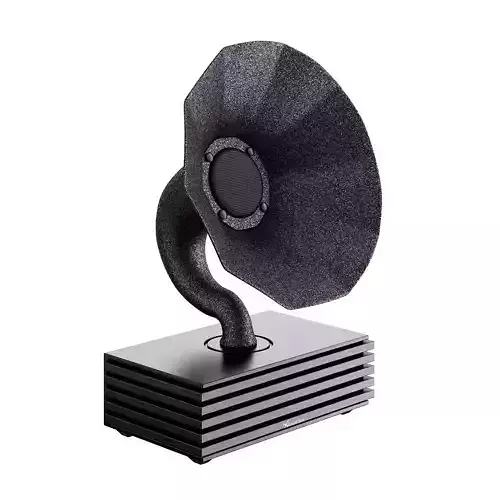 Pitch Black Bluetooth Speaker by Acoustibox 3D model