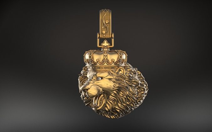 Lion King Pendant 3D print model