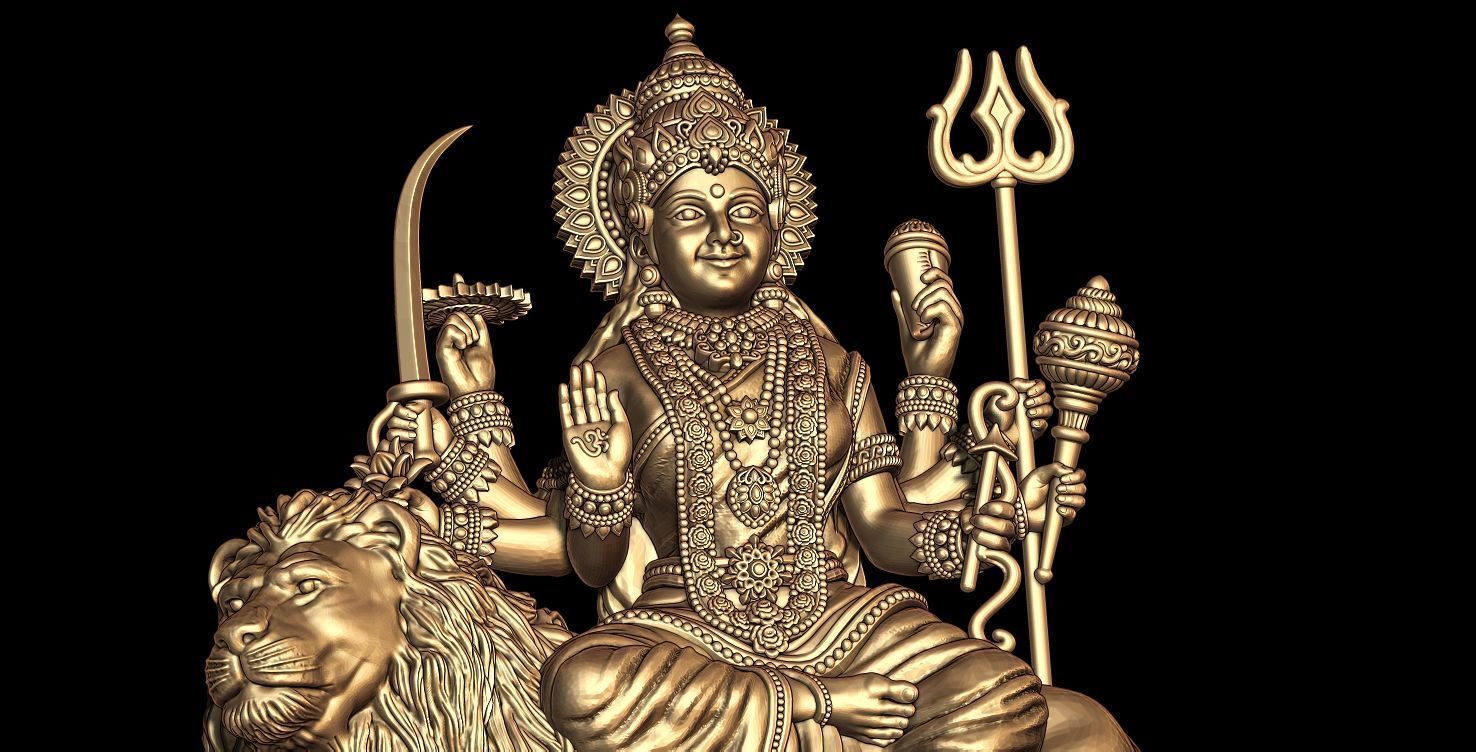 Durga maa 3D print model_1