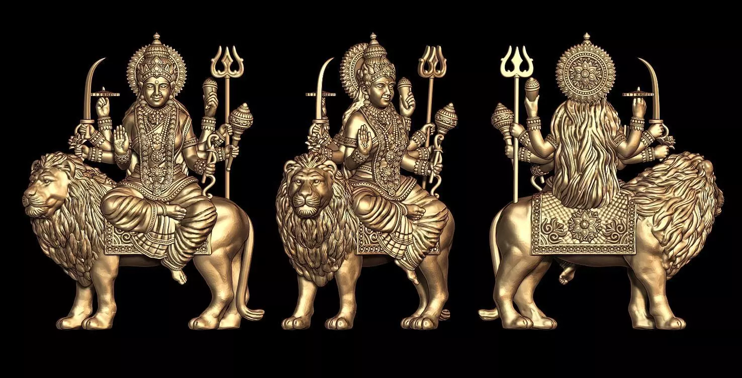 Durga maa 3D print model_0