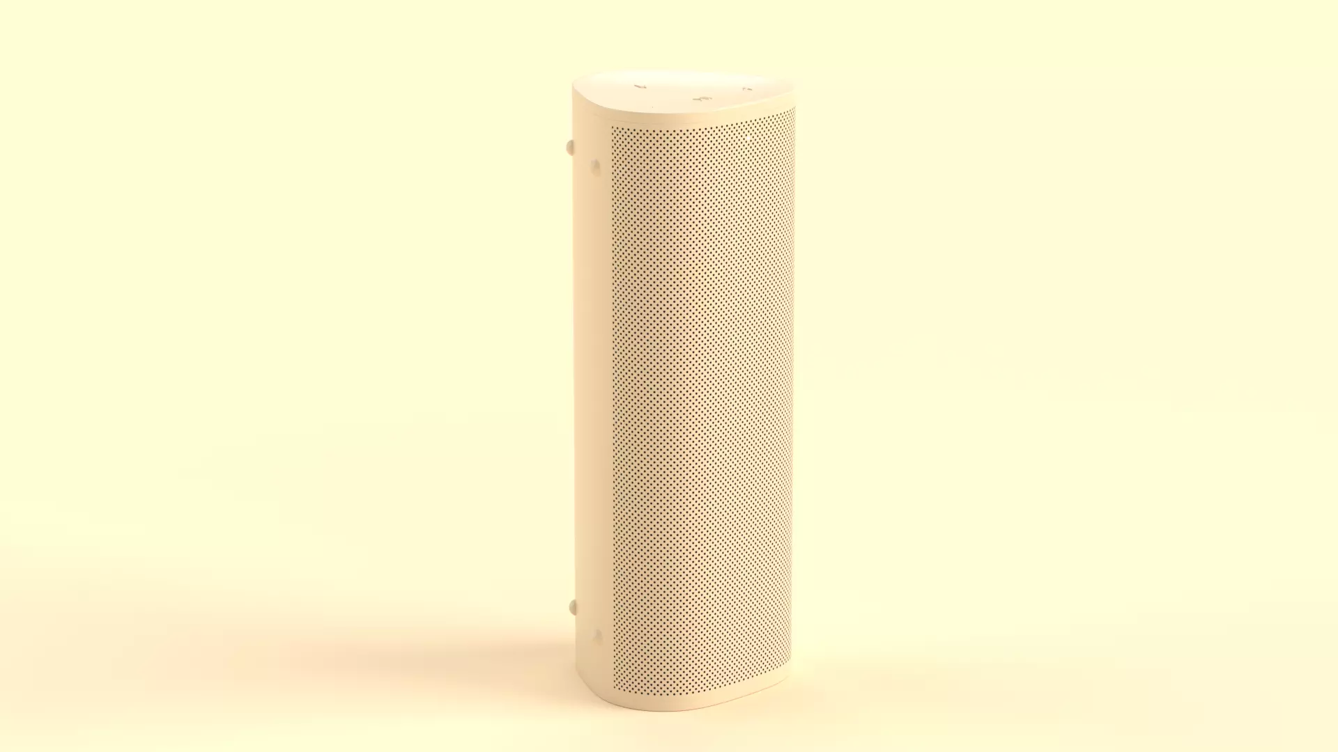 Ultra Portable Smart Speaker Light Brown Low-poly 3D model_0