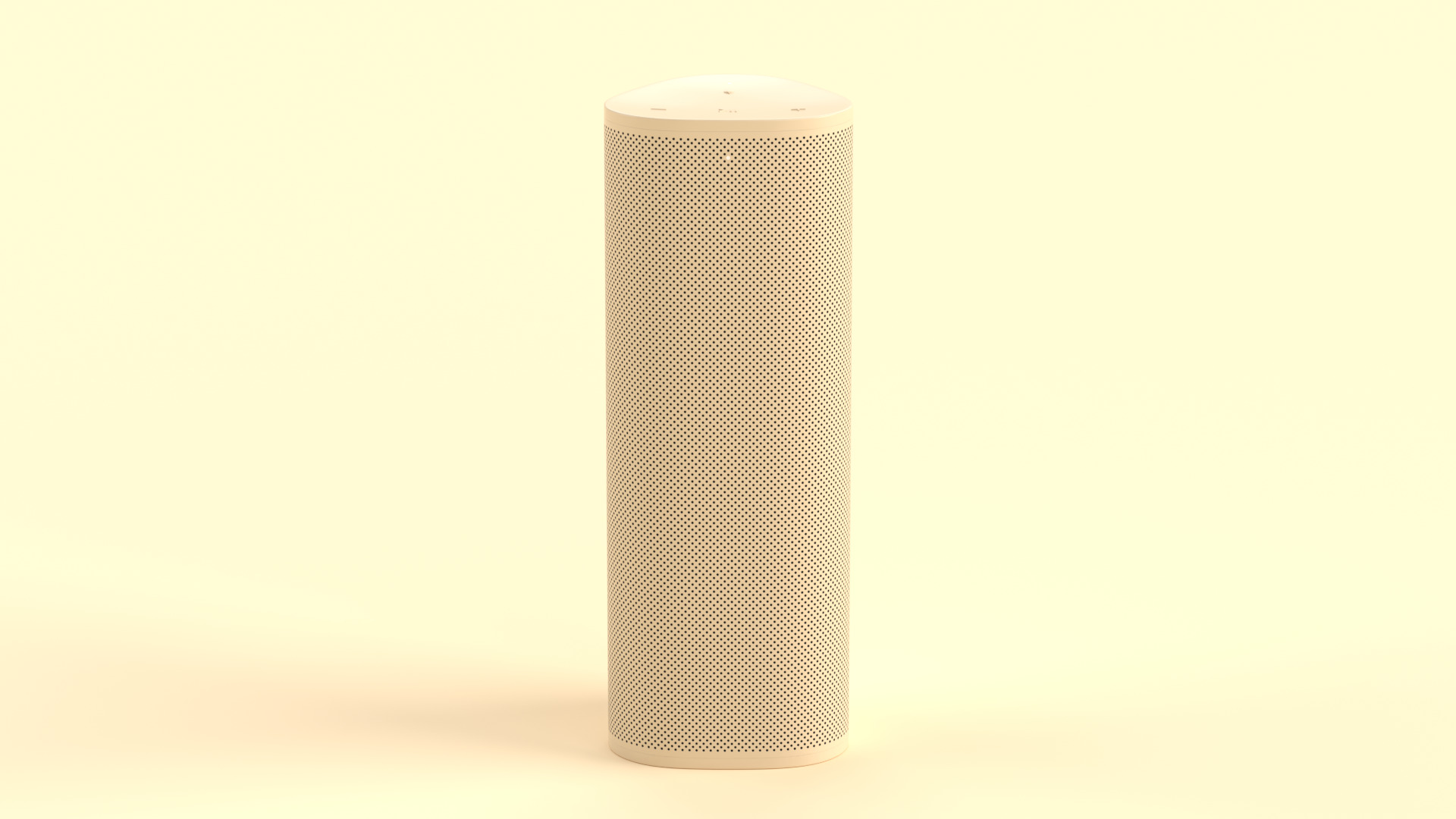 Ultra Portable Smart Speaker Light Brown Low-poly 3D model_1