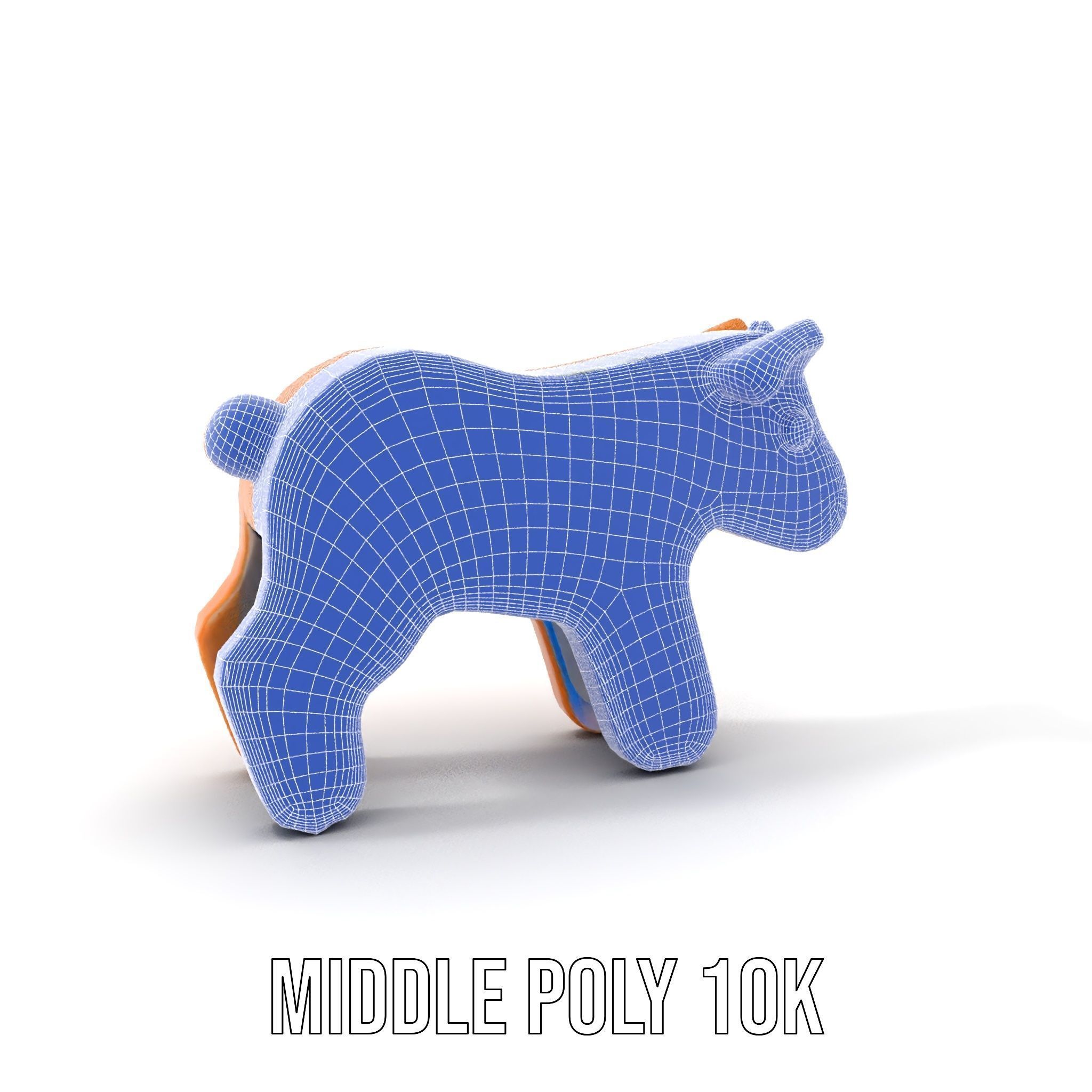 Wooden Toy Animal Model Pack Low-poly 3D model_24