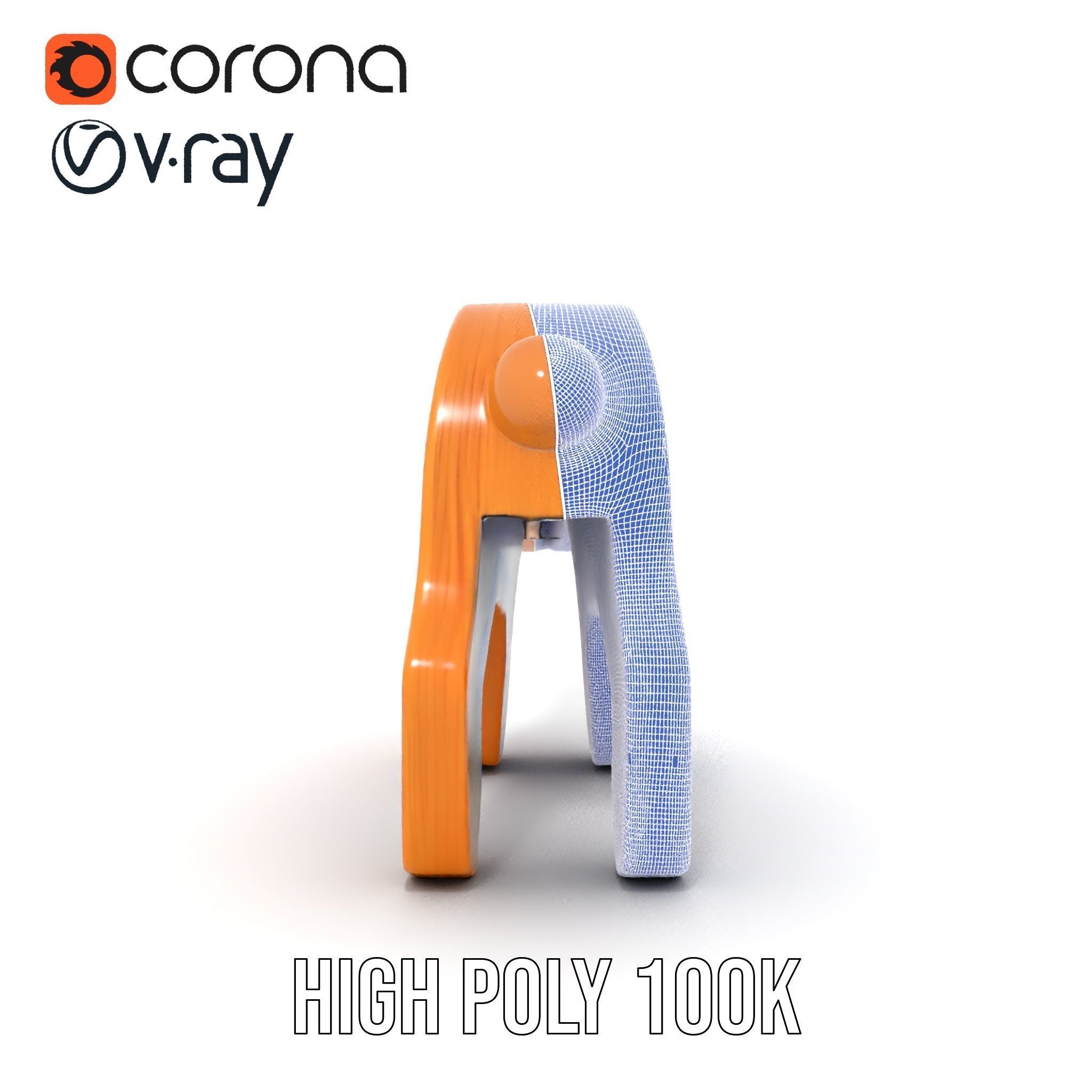 Wooden Toy Animal Model Pack Low-poly 3D model_29