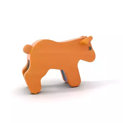 Wooden Toy Animal Model Pack Low-poly 3D model