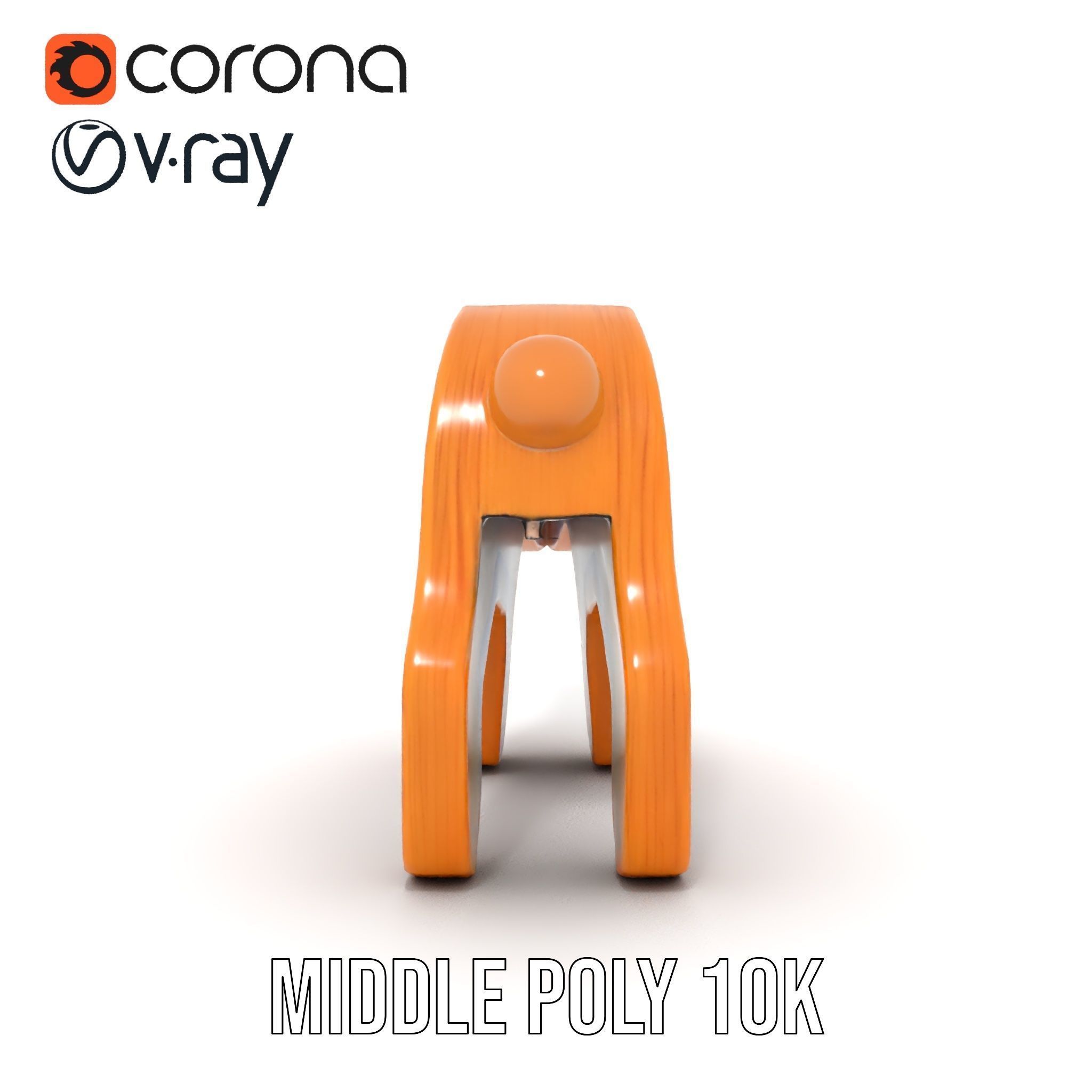 Wooden Toy Animal Model Pack Low-poly 3D model_13