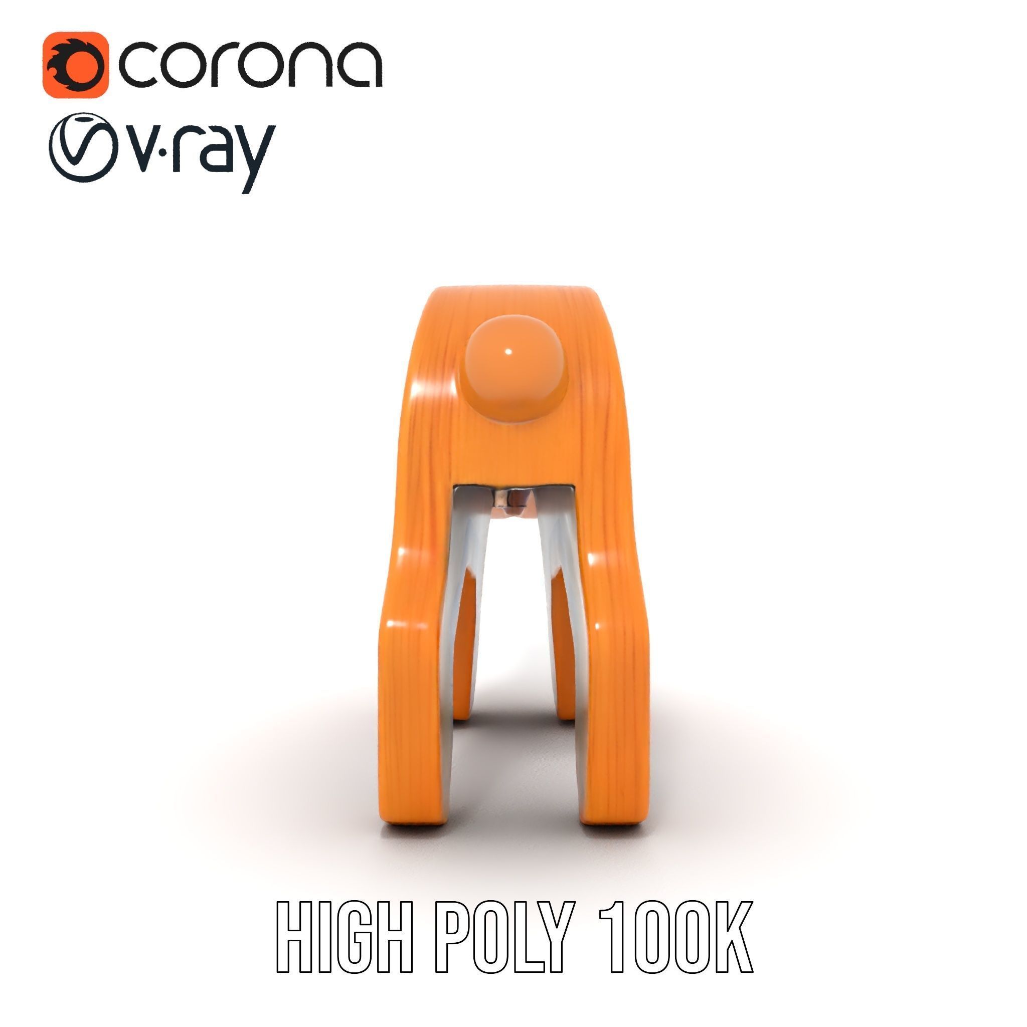 Wooden Toy Animal Model Pack Low-poly 3D model_34