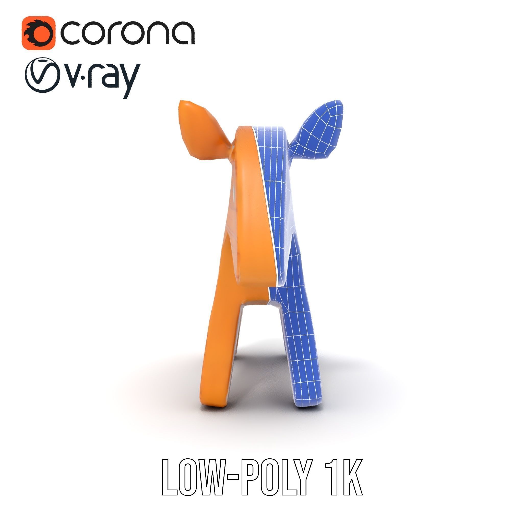 Wooden Horse Toy D Model Pack Low-poly 3D model_19