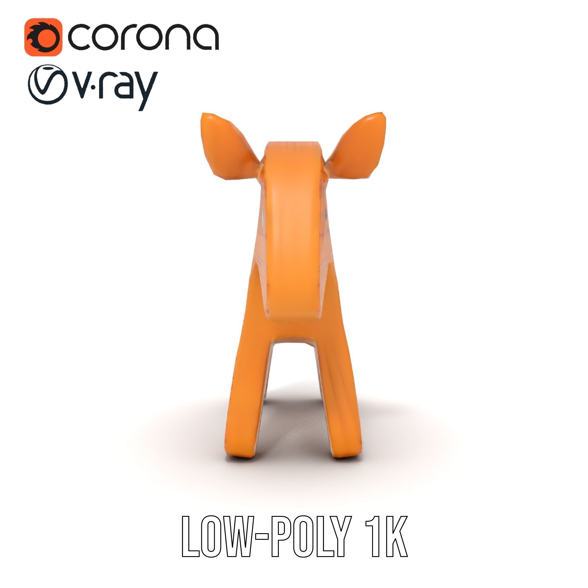 Wooden Horse Toy D Model Pack Low-poly 3D model_21