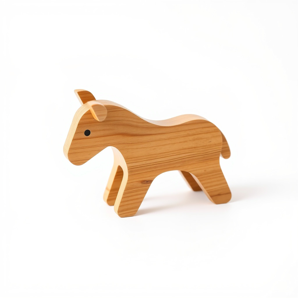 Wooden Horse Toy D Model Pack Low-poly 3D model_2