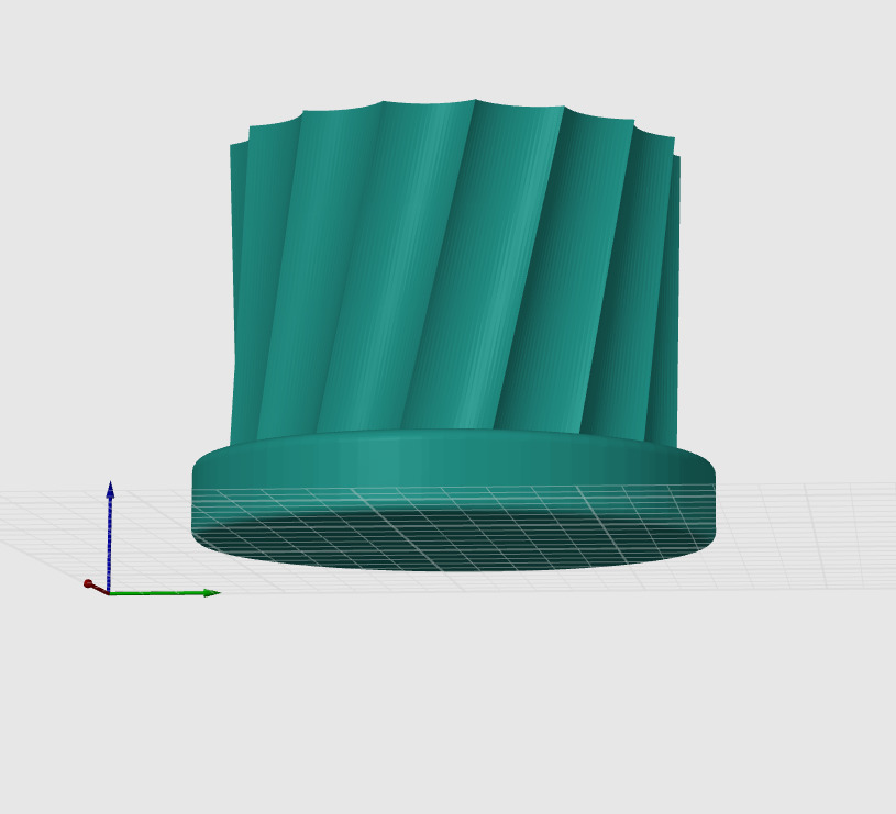Twisted Spiral Flower Pot  3D print model_1
