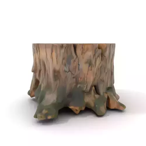Tree Stump with Moss Model Pack