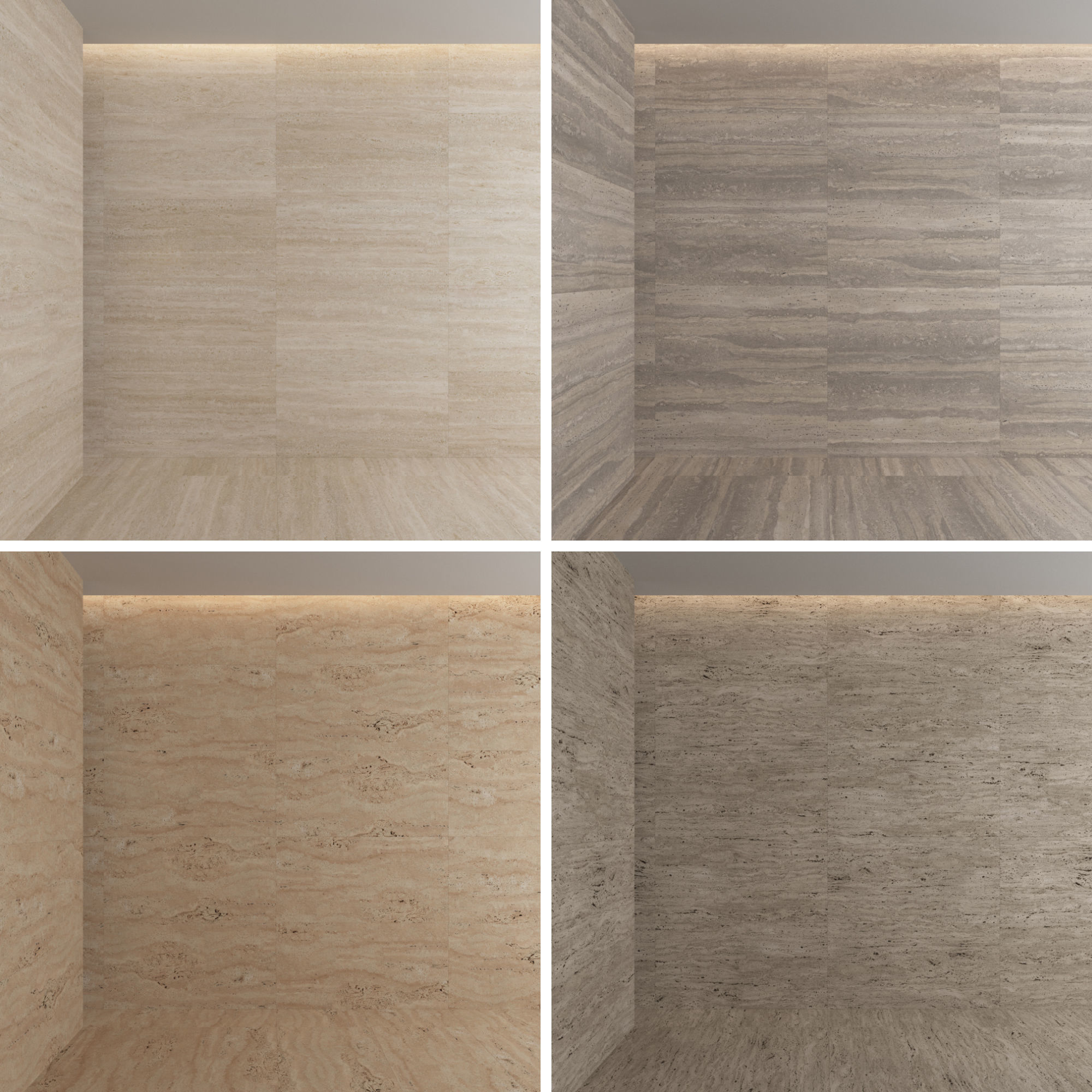 Travertine Porcelain tiles - set 04 Texture_1