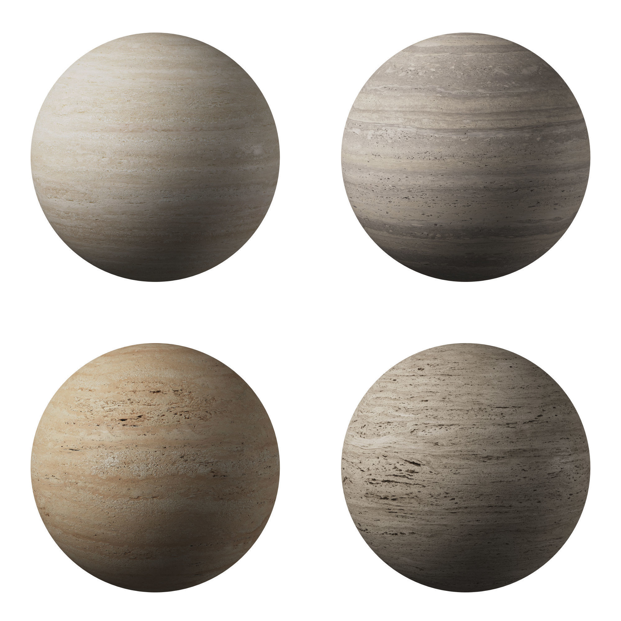 Travertine Porcelain tiles - set 04 Texture_2