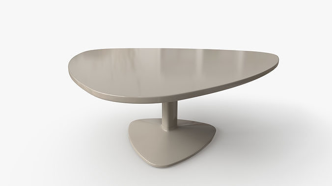 Table With Rounded Corners Low-poly 3D model