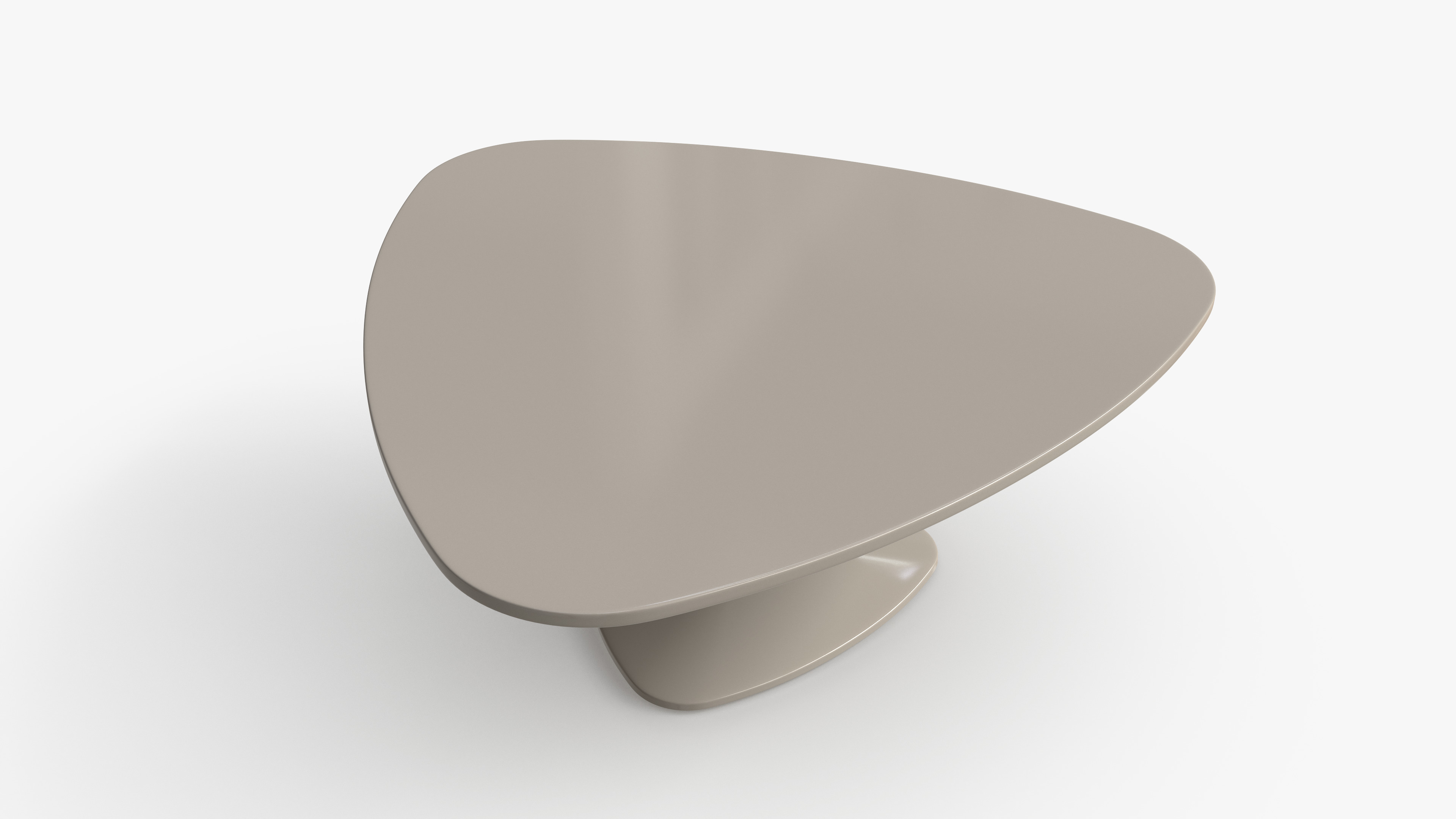 Table With Rounded Corners Low-poly 3D model_5