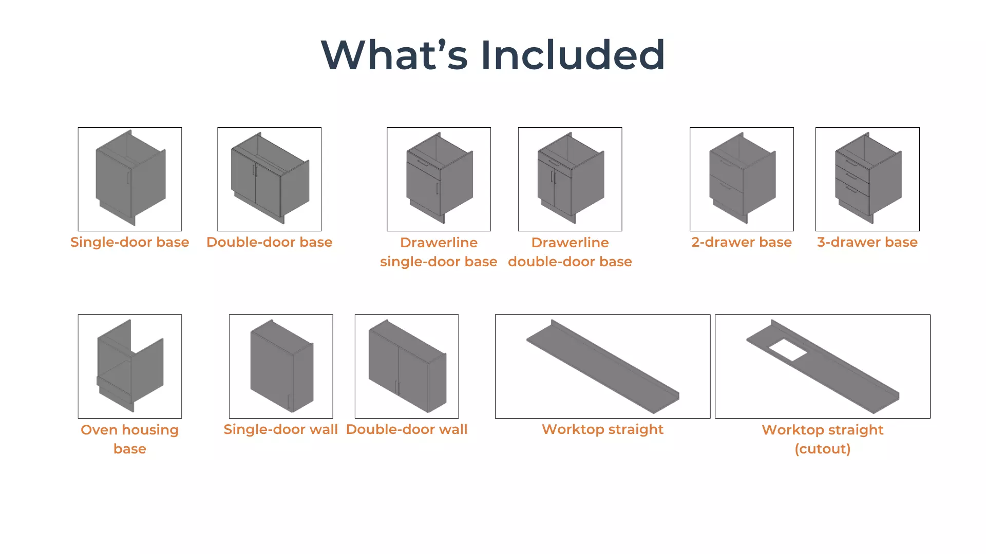 Revit KITCHEN CORE FAMILIES COLLECTION Parametric UK 11 Units 3D model_1