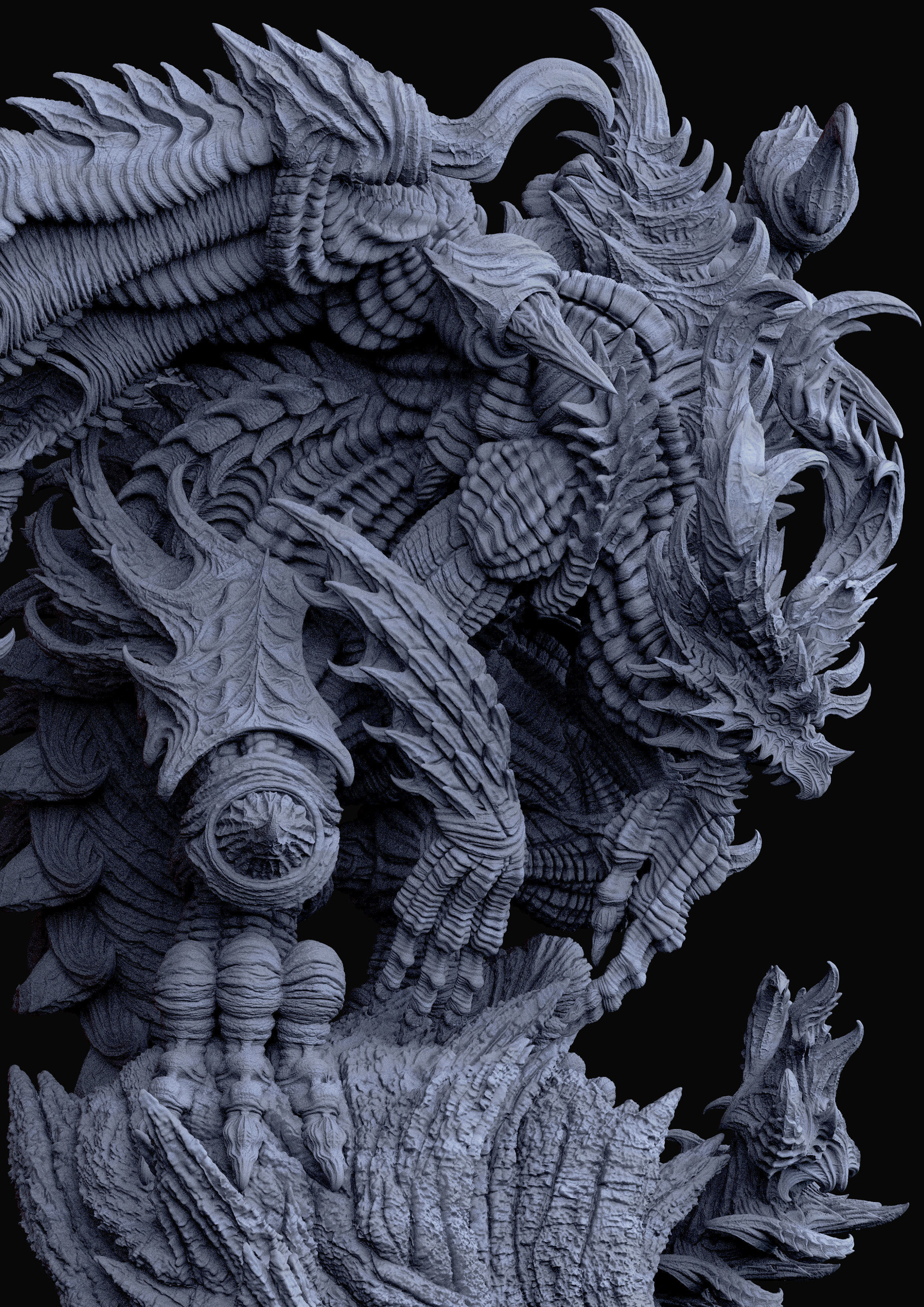 dragon figure game toy 3D assets 3D print model 3D print model_6