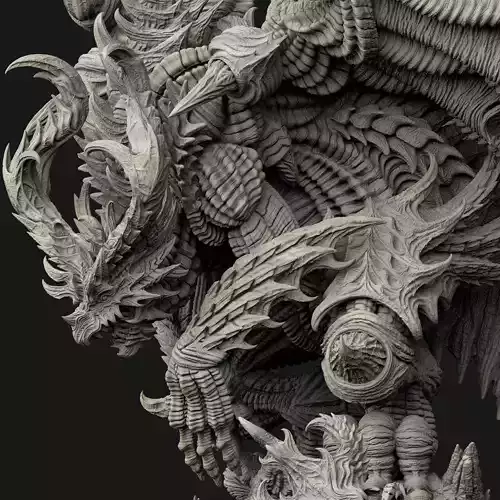 dragon figure game toy 3D assets 3D print model 3D print model